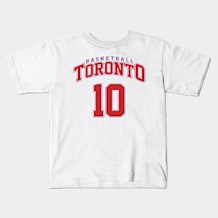 Toronto Basketball - Player Number 10 Kids T-Shirt